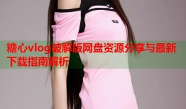 糖心vlog破解版网盘资源分享与最新下载指南解析