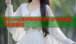 糖心vlog老师带你探索生活中的美好与创意瞬间