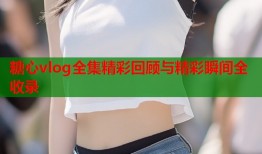 糖心vlog全集精彩回顾与精彩瞬间全收录