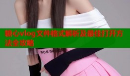 糖心vlog文件格式解析及最佳打开方法全攻略