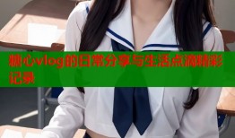 糖心vlog的日常分享与生活点滴精彩记录