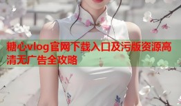 糖心vlog官网下载入口及污版资源高清无广告全攻略