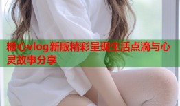 糖心vlog新版精彩呈现生活点滴与心灵故事分享
