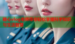 糖心vlog老师带你轻松掌握科学知识与生活智慧