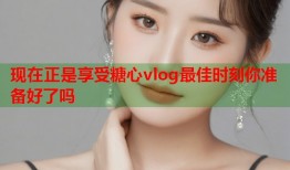 现在正是享受糖心vlog最佳时刻你准备好了吗